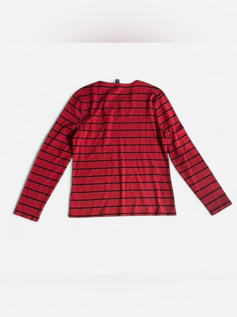 LAUREN Ralph Lauren Striped Cotton-Blend Top XL
